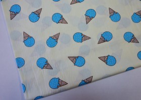 Хлопок сатин К-743 Мороженое голубое шир 1,60 - Интернет-магазин тканей "Сама-швея". Ткани для домашнего текстиля в розницу..