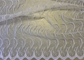 Сетка вышивка Колибри 873 белый выс 2,80 - Интернет-магазин тканей "Сама-швея". Ткани для домашнего текстиля в розницу..