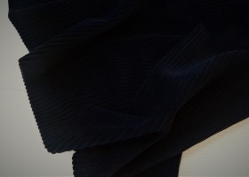 Вельвет трикотажный Тёмно-синий шир 1,40 - Интернет-магазин тканей "Сама-швея". Ткани для домашнего текстиля в розницу..