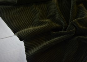 Вельвет трикотажный Хаки шир 1,40 - Интернет-магазин тканей "Сама-швея". Ткани для домашнего текстиля в розницу..