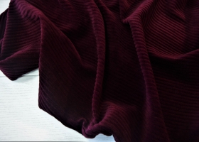 Вельвет трикотажный Бордо шир 1,40 - Интернет-магазин тканей "Сама-швея". Ткани для домашнего текстиля в розницу..