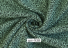 Штапель ШТ-938 Пятнышки на серо-зелёном шир 1,45 - Интернет-магазин тканей "Сама-швея". Ткани для домашнего текстиля в розницу..