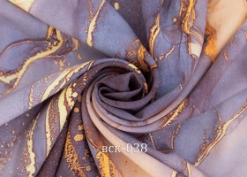 Вискоза плательная ВСК-038 Мрамор фиолетово-жёлтый шир 1,45 - Интернет-магазин тканей "Сама-швея". Ткани для домашнего текстиля в розницу..